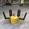 Bộ Ghế Xếp Bàn Thùng Phi Màu Vàng