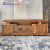 Kệ Tivi Vát Gỗ Hương Xám Hiện Đại Giá Xưởng