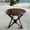 Bàn Cafe Gỗ Mặt Tròn Chân Sao