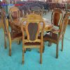 Bộ Bàn Ăn Tròn Gỗ Tràm 6 Ghế Giá Xưởng