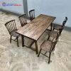 Bộ Bàn Ghế Gỗ Phong Cách Vintage