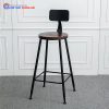 Ghế Bar Cao Tựa Lưng Hình Chữ Nhật