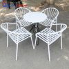 Ghế Cafe Sắt Sân Vườn Màu Trắng Và Đen
