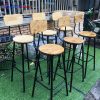 Ghế Quầy Bar Có Tựa Vuông