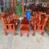 Bộ Salon Gỗ Tràm Tay 12 Chạm Đào Giá Xưởng