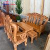 Bộ Salon Gỗ Sồi Tay Rồng 12 Sang Trọng