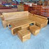 Bộ Sofa Gỗ Góc L Màu Hương Sang Trọng Giá Rẻ