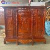 Tủ Thờ Gỗ Tràm 6 Chân Chạm 1M47