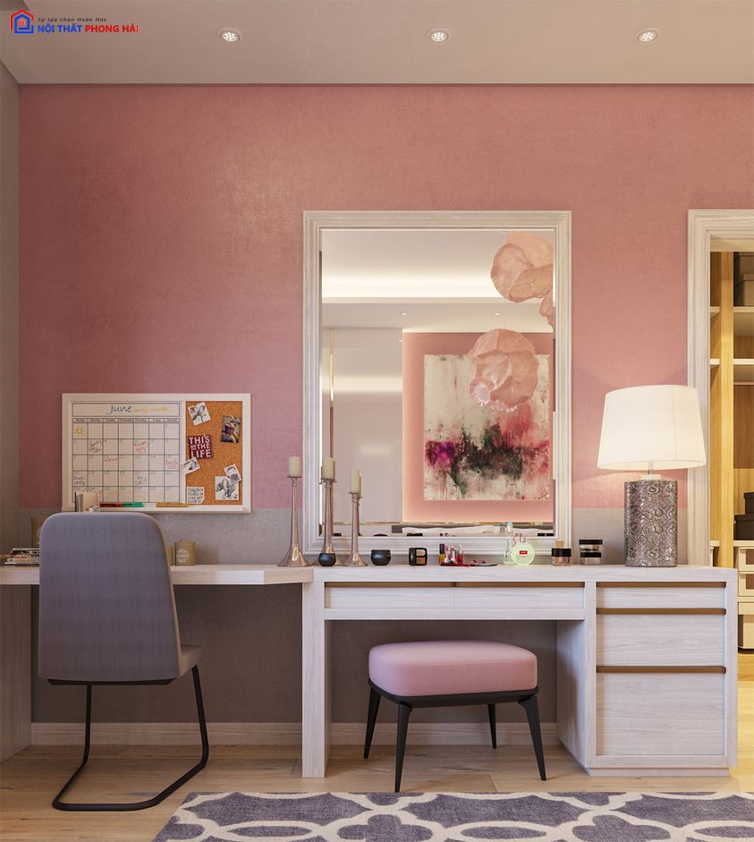 Bàn trang điểm duyên dáng dành cho phái nữ