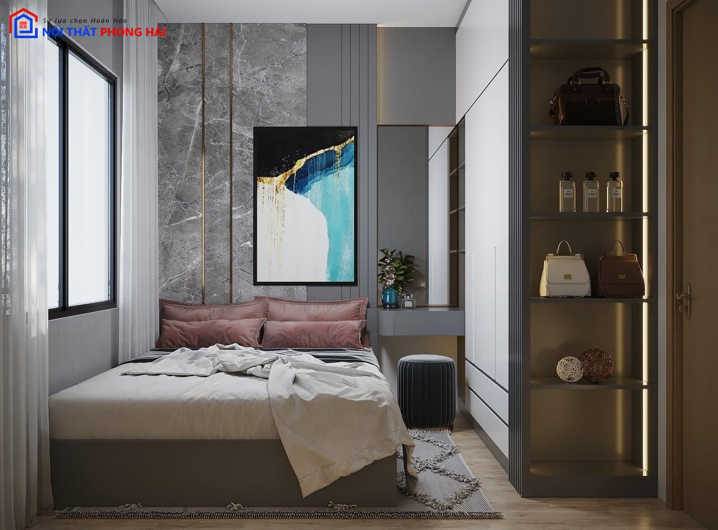 Thiết kế & thi công Căn hộ The Sun Avenue