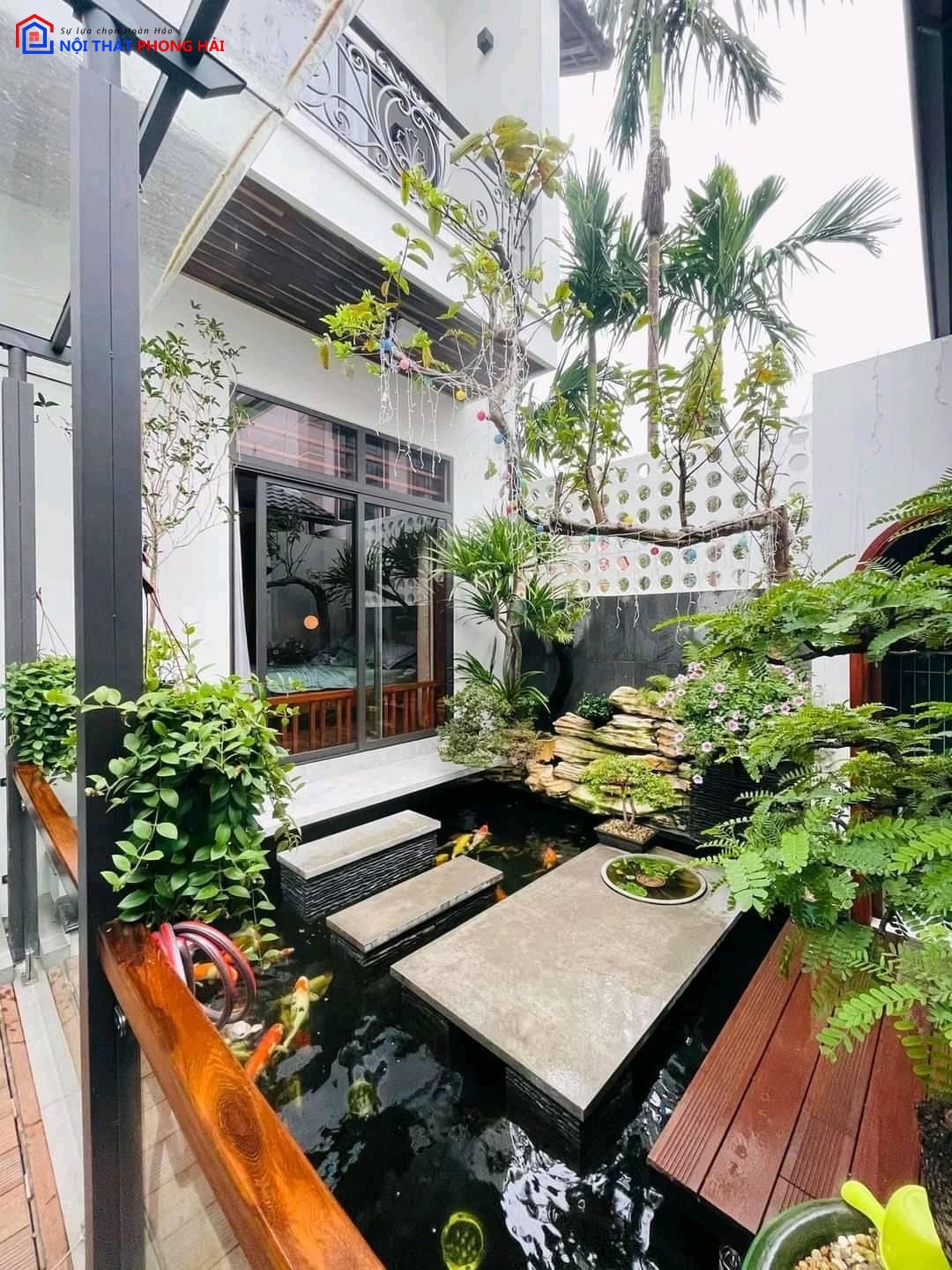 Thi công biệt thự sân vườn Long An