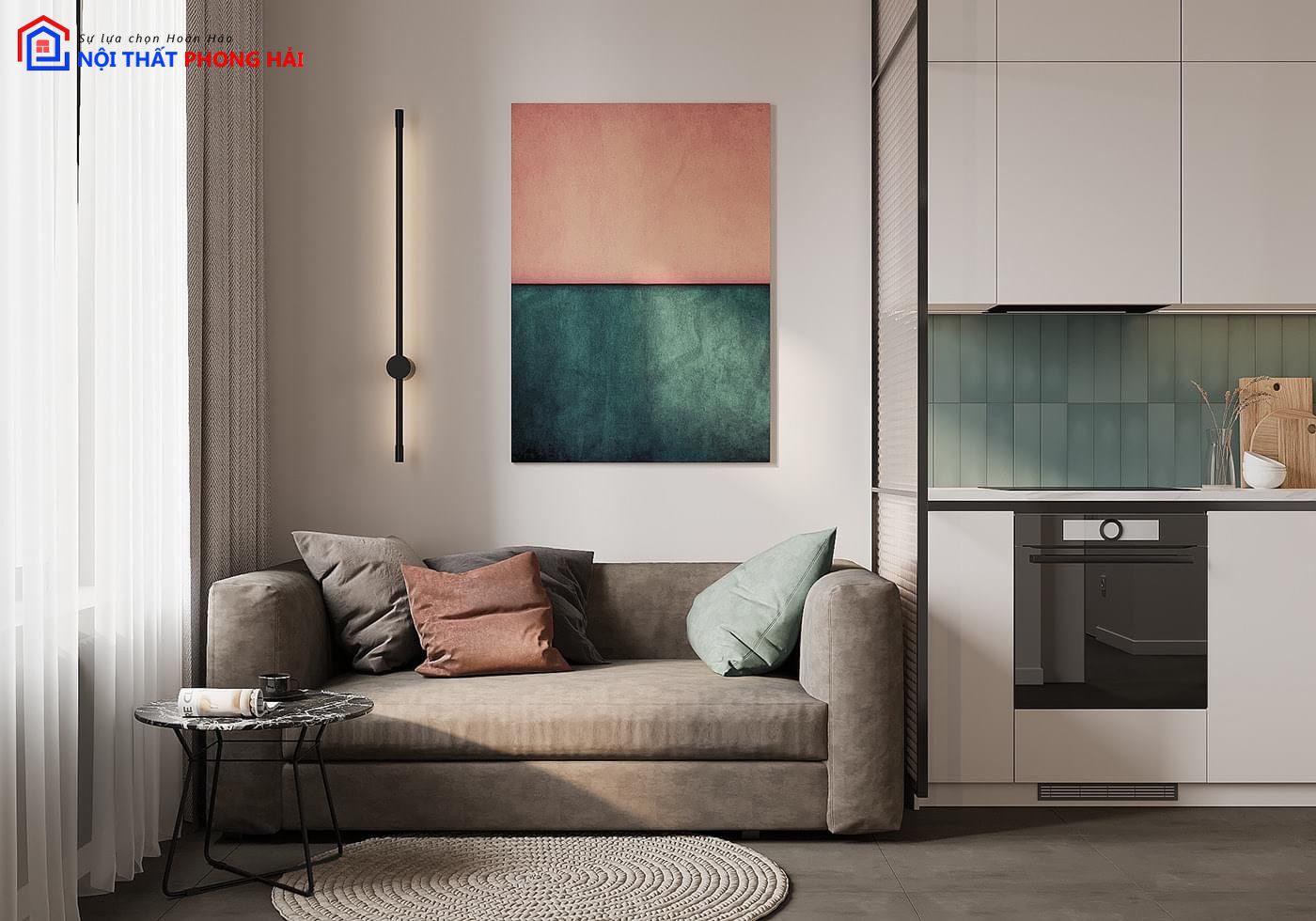 Thiết kế và thi công Căn hộ 2PN Safira Khang Điền