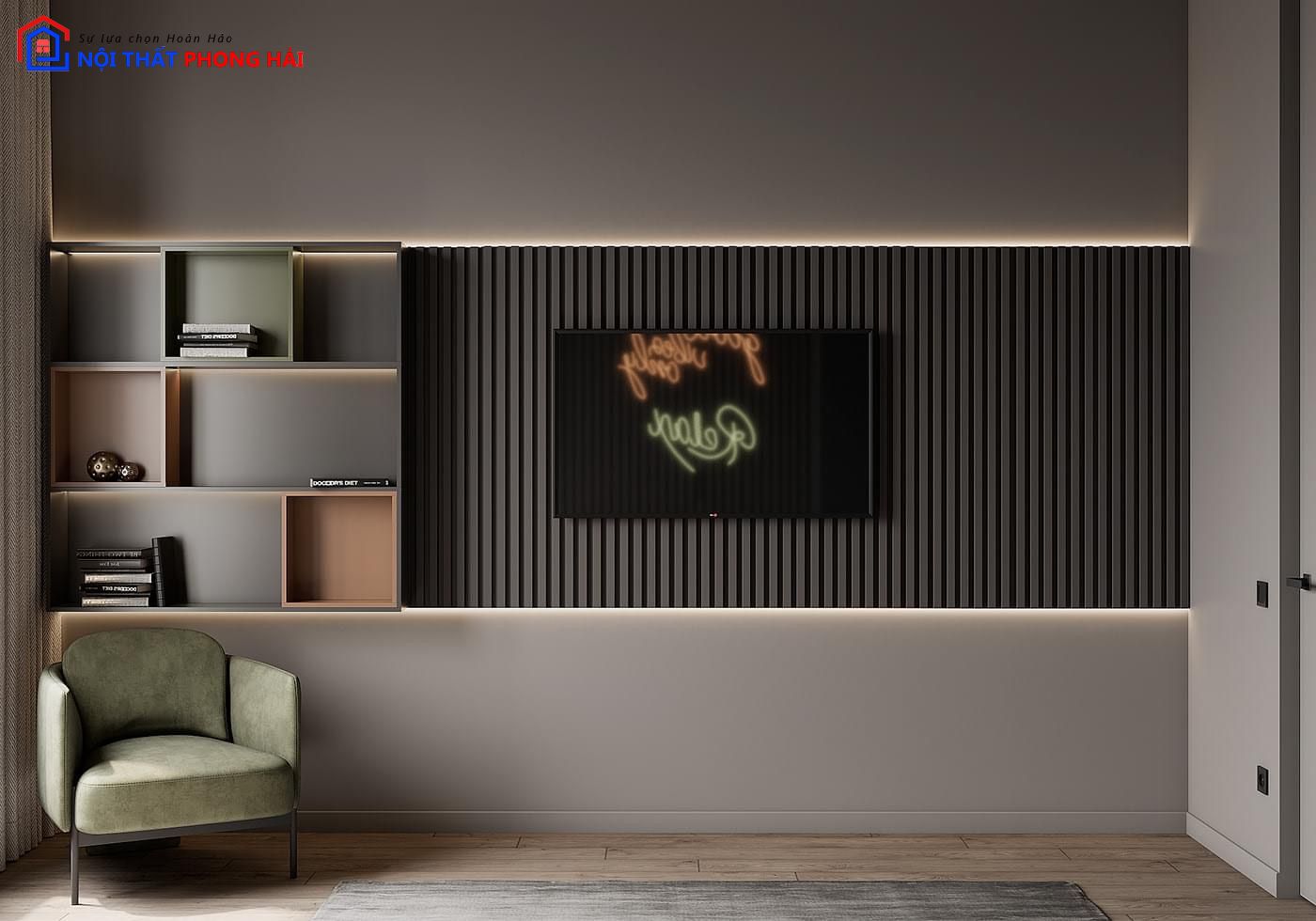 Thiết kế và thi công Căn hộ 2PN Safira Khang Điền