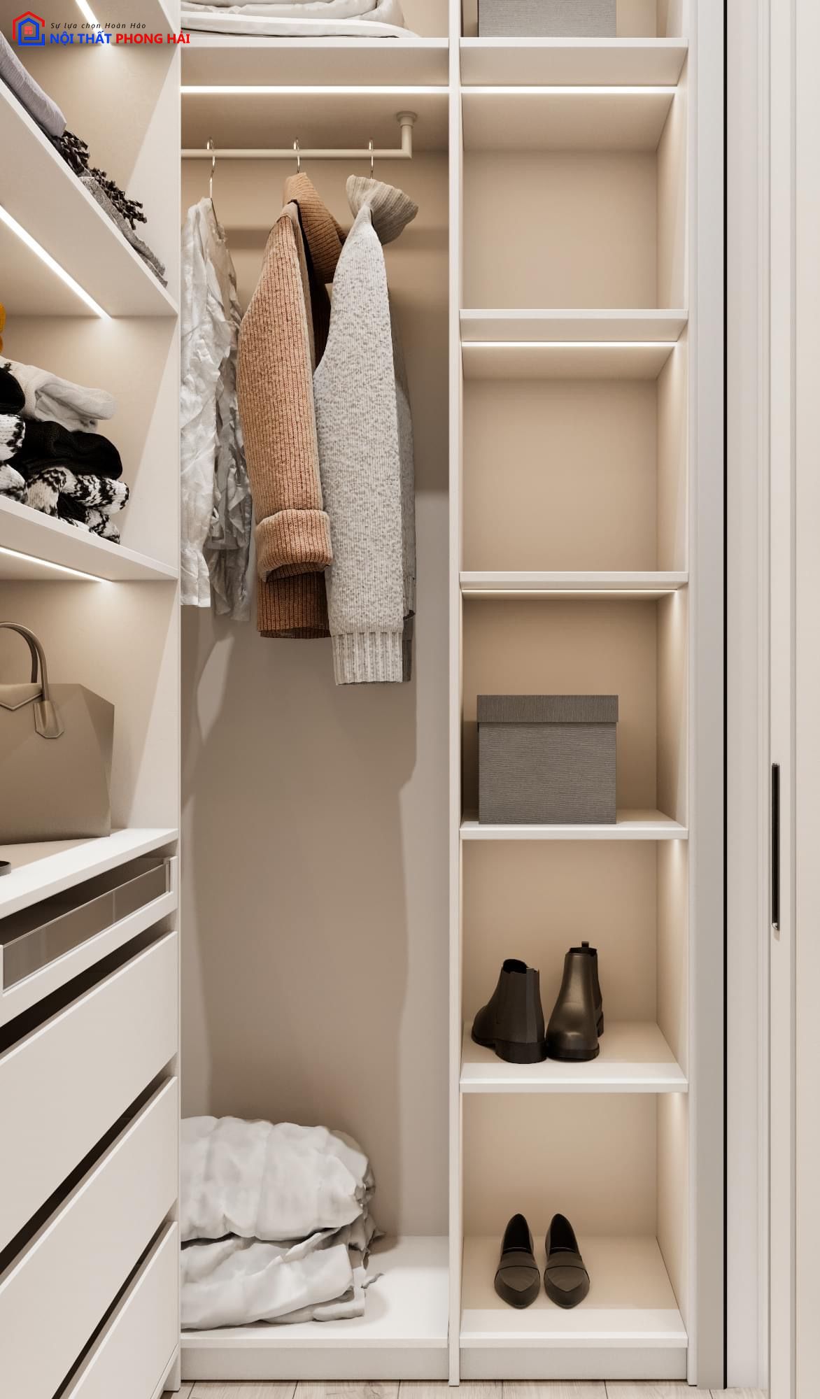 Thiết kế và thi công Căn hộ 2PN Safira Khang Điền