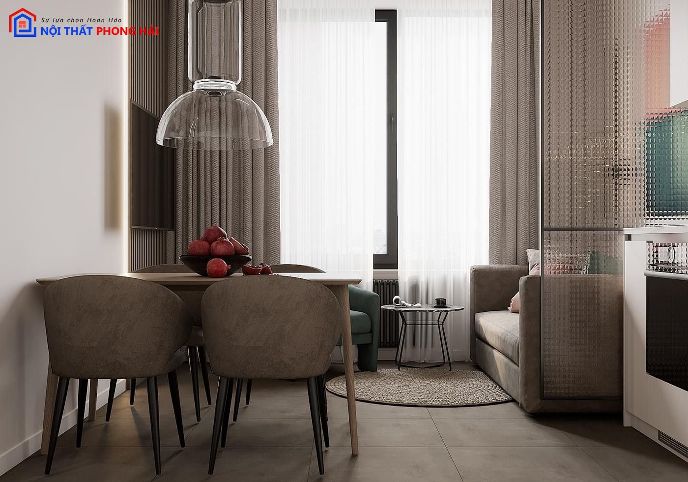 Thiết kế và thi công Căn hộ 2PN Safira Khang Điền