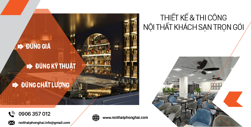 Thiết kế và thi công nội thất Khách sạn sang trọng TPHCM 2023