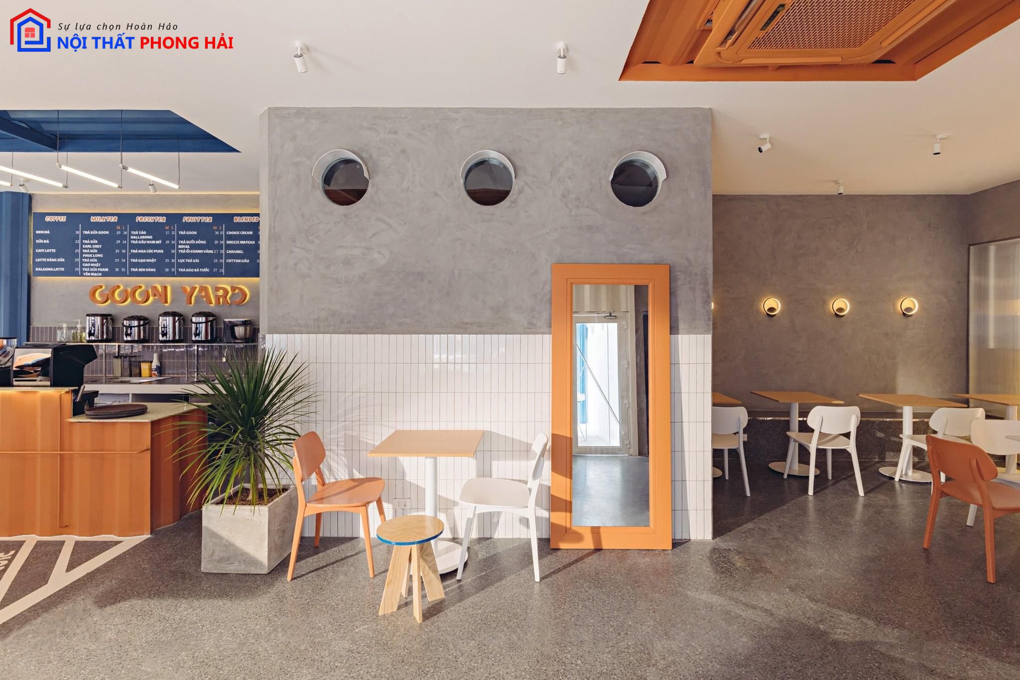 Thiết kế và thi công trọn gói cafe Goon Yard
