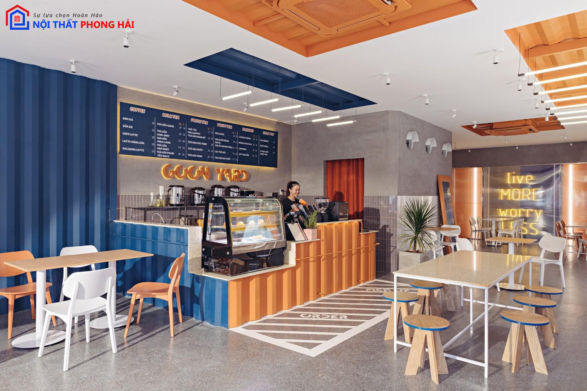 Thiết kế và thi công trọn gói cafe Goon Yard