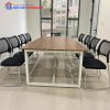 Bàn Phòng Họp 1M2x2M4 Chân Sắt Hiện Đại
