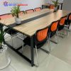 Bàn Phòng Họp 1M2x2M4 Chân Sắt Sang Trọng