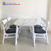 Bộ Bàn Ăn Mango 4 Ghế Mặt Giả Đá Hiện Đại