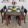 Bộ Bàn Ăn Cherry 4 Ghế Màu Nâu Giá Rẻ