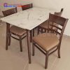 Bộ Bàn Ăn Cabin Mặt Giả Đá 4 Ghế Độc Đáo