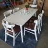 Bộ Bàn Ăn Mango 6 Ghế Màu Trắng Giá Rẻ