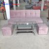 Bộ Sofa Bed Vải Nhung Sang Trọng (2 Màu)