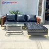 Bộ Sofa Góc L Bọc Da Cao Cấp