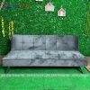 Sofa Bed Bọc Vải Nhung Màu Xám Lông Chuột Cao Cấp