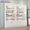 Kệ Trưng Bày Mỹ Phẩm Màu Trắng