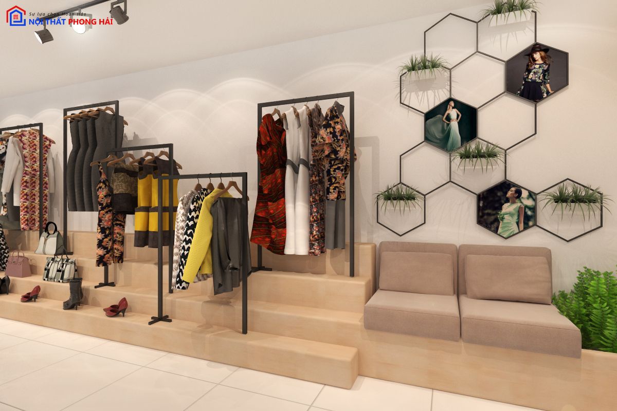 Thi công trọn gói nội thất Shop Umbrella