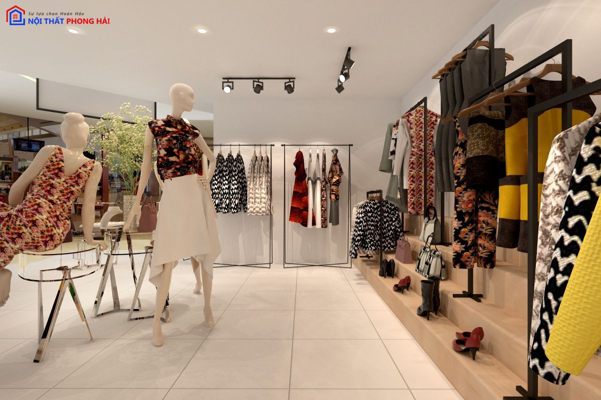 Thi công trọn gói nội thất Shop Umbrella