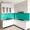 Tủ Bếp Chữ L Màu Trắng Hiện Đại
