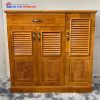 Tủ Giày Dép Gỗ Cao Su Phủ Sồi 1M Giá Xưởng