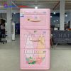Tủ Quần Áo Nhựa 3 Tầng Màu Hồng