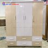 Tủ Quần Áo Nhựa 4 Cánh 6 Ngăn