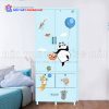 Tủ Quần Áo Nhựa 2 Cánh 3 Hộc (2 Màu)