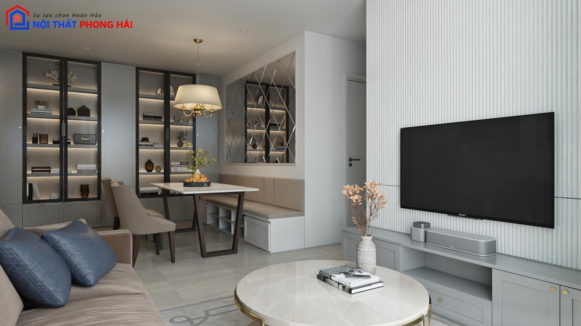 Thiết kế & thi công Căn hộ Dragon Thủ Thiêm