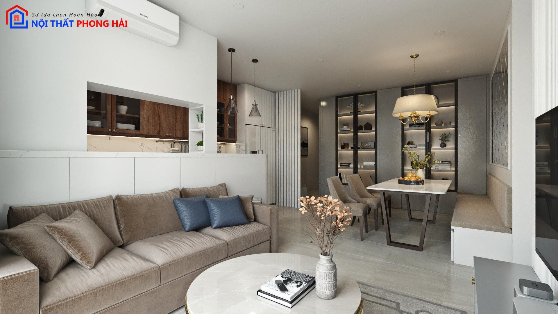 Thiết kế & thi công Căn hộ Dragon Thủ Thiêm