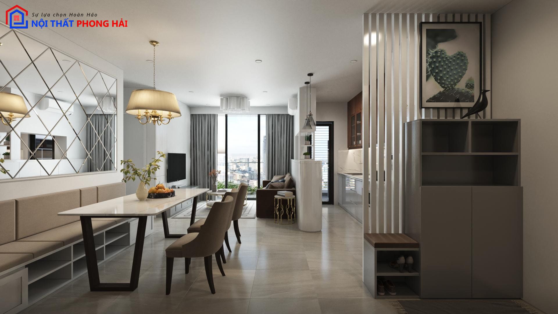 Thiết kế & thi công Căn hộ Dragon Thủ Thiêm