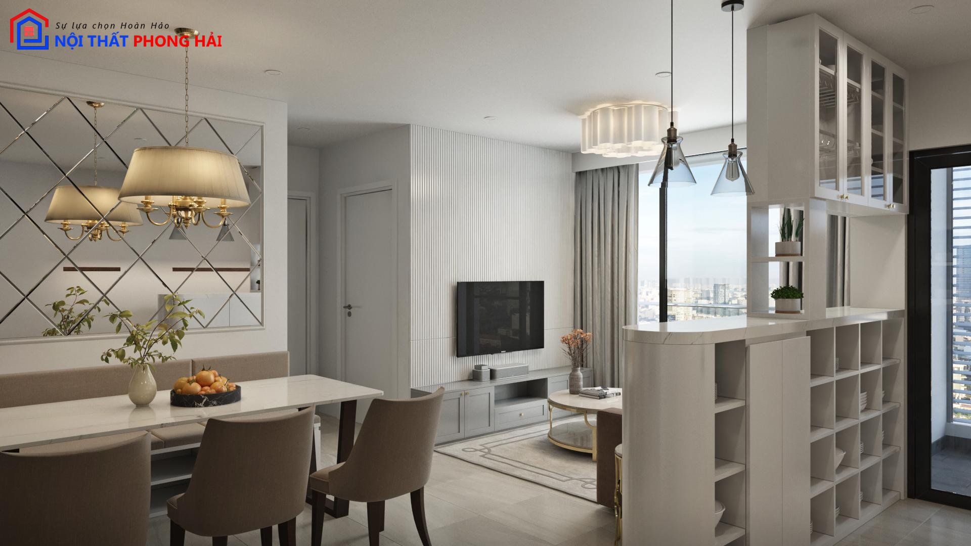 Thiết kế & thi công Căn hộ Dragon Thủ Thiêm