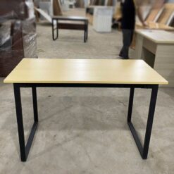 Bàn Gỗ MDF Chân Sắt 1m2 Chữ U Hiện Đại