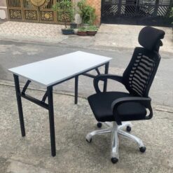 Bàn Gỗ Văn Phòng Khung Sắt 1m2 (Nhiều Màu)