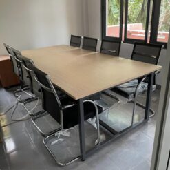 Bàn Họp Chân Kim Loại 2m4 Giá Tốt