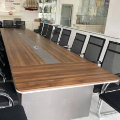 Bàn Họp Màu Nâu Xám Gỗ 3m6 Cỡ Lớn