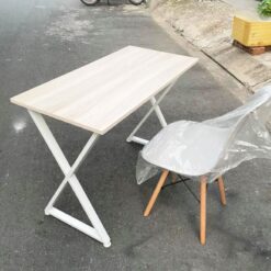 Bàn Khung Chân Chữ X 1m Gỗ MDF Hiện Đại