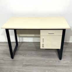 Bàn Văn Phòng Có Hộc Chân Sắt 1m2 (Nhiều Màu)