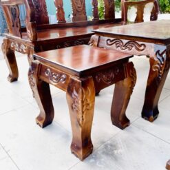 Bộ Salon Gỗ Tay 8 Thiết Kế Cổ Điển 4
